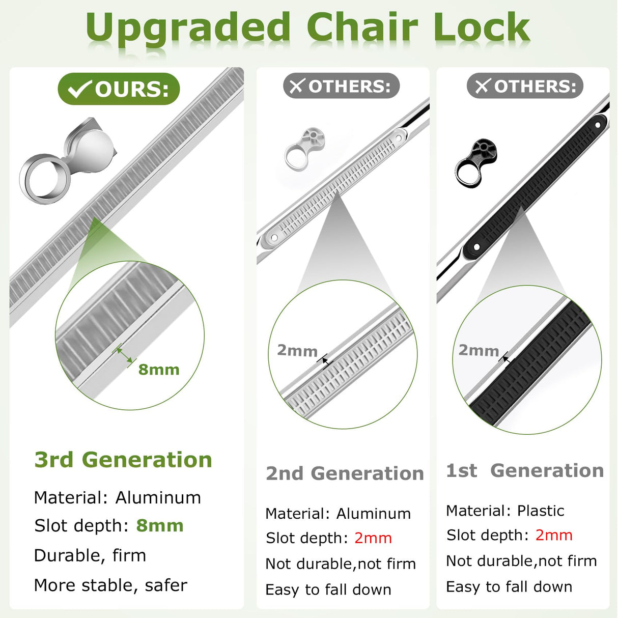 Suteck Zero Gravity Chair, Reclining Camping Lounge Chair w/Removable Cushion, Upgraded Lock and Cup Holder, Reclining Patio Chairs Folding Recliner for Indoor and Outdoor Suteck