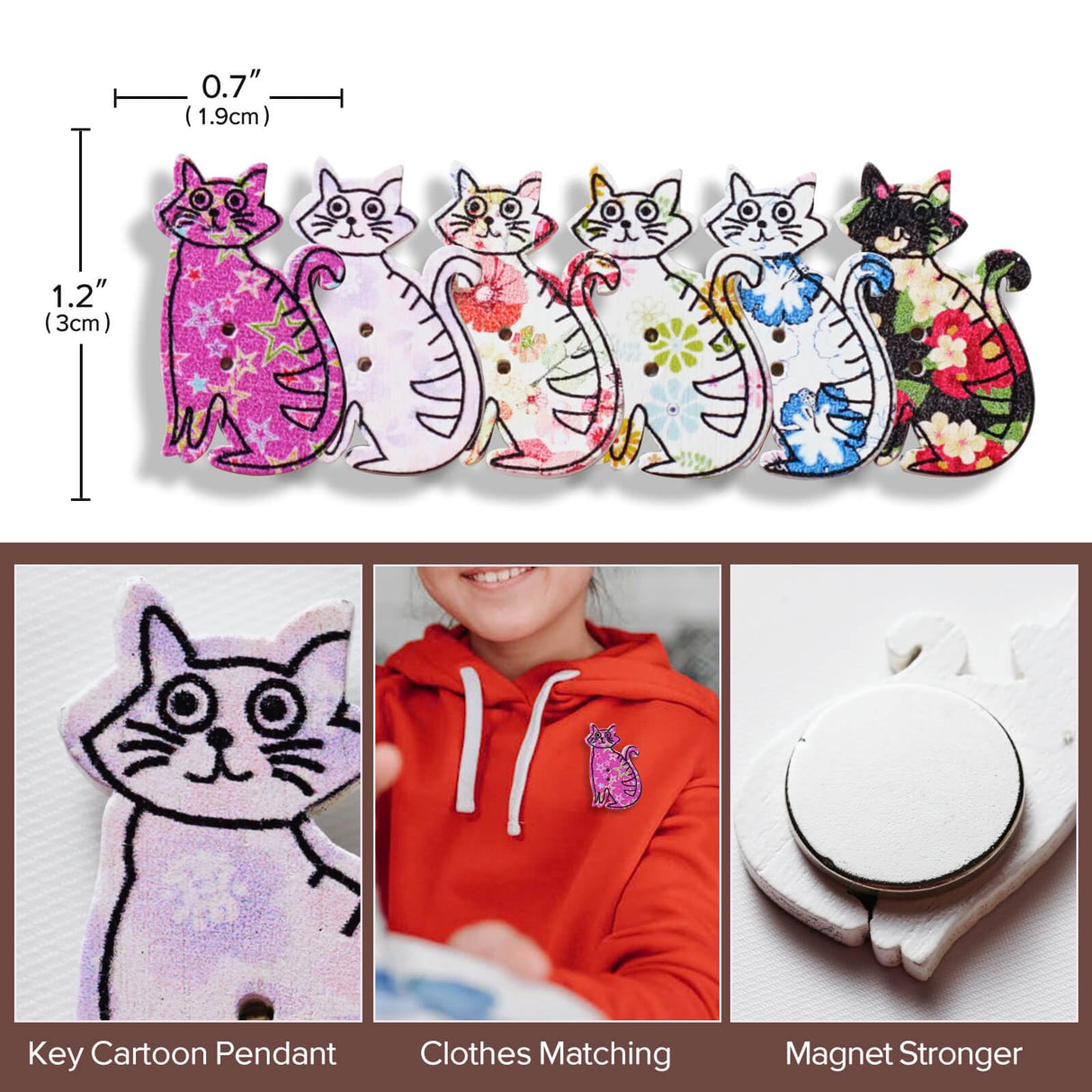 6pcs Needle Minder for Cross Stitch,Sewing Magnetic Needle Keeper,Cute Cat Cartoon Minders,Needle Holder for Embroidery,Needlework Storage Accessory, Gift for Cross Stitch Lover(48-Needle) Generic