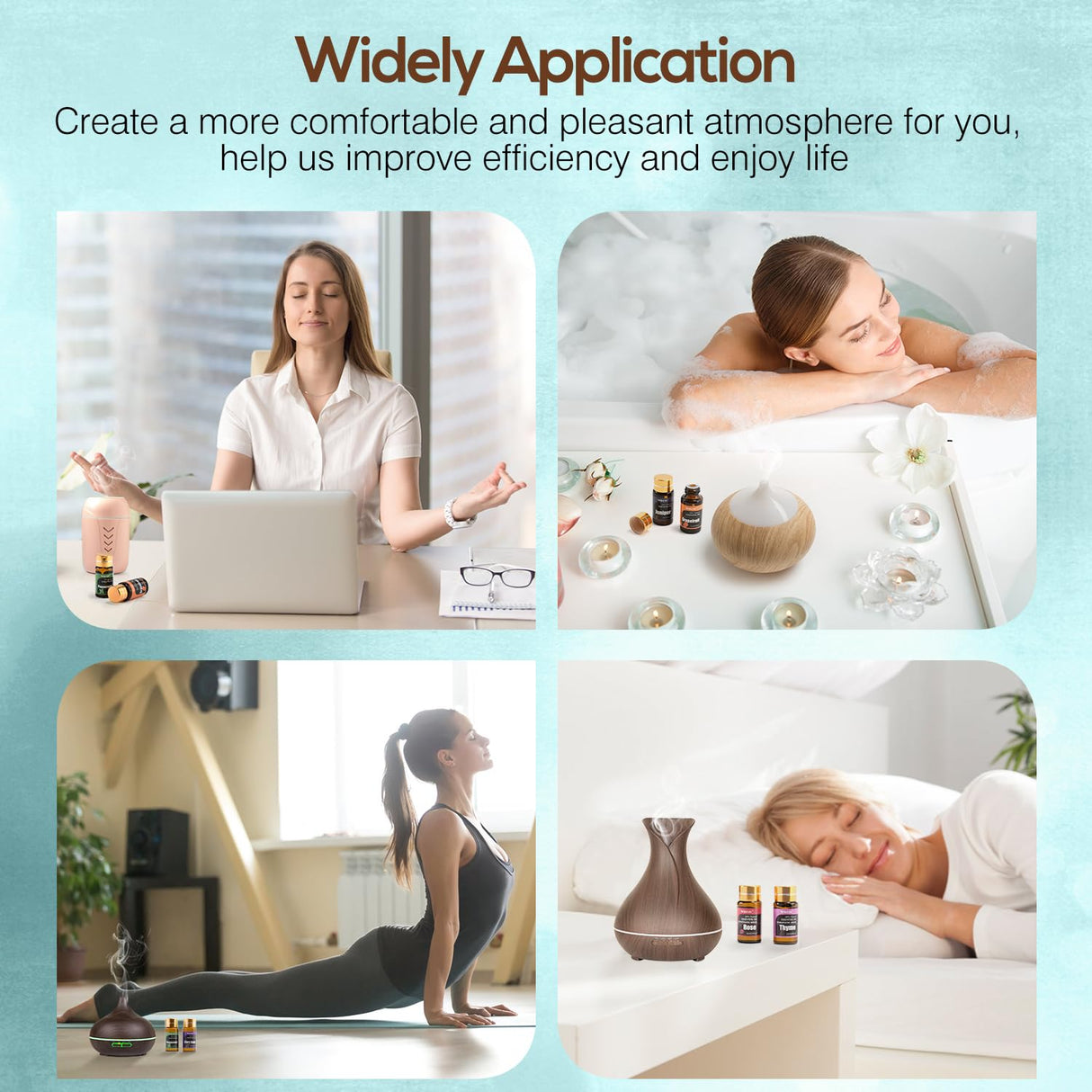 Essential Oils Set -Essential Oils - 100% Natural Essential Oils-Perfect for Diffuser, Humidifier,Aromatherapy, Massage,Skin & Hair Care,30x5 ml(0.17fl.oz Wtrcsv