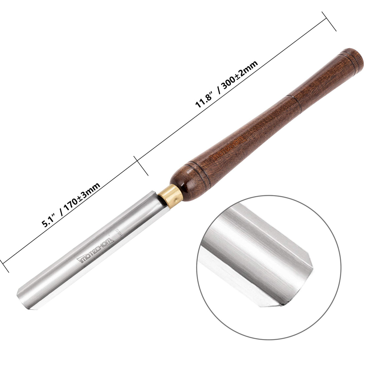 IMOTECHOM 1-Inches HSS Roughing Gouge Lathe Chisel Wood Turning Tools with Round Plastic Box and Hanging Bag IMOTECHOM