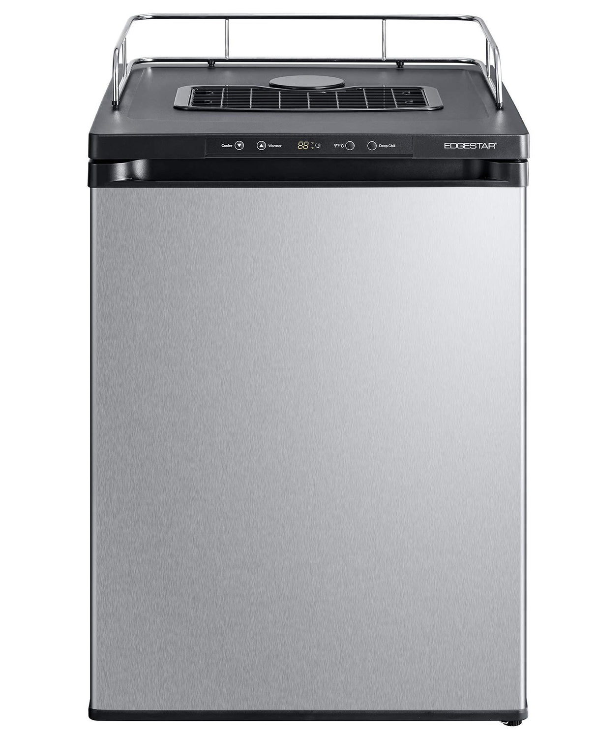 EdgeStar BR3002BL 24 Inch Wide Kegerator Conversion Refrigerator for Full Size Keg - Black EdgeStar