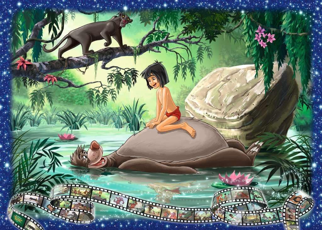 Ravensburger Disney Collector's Edition Jungle Book 1000 Piece Jigsaw Puzzle for Adults - Every Piece is Unique, Softclick Technology Means Pieces Fit Together Perfectly Ravensburger