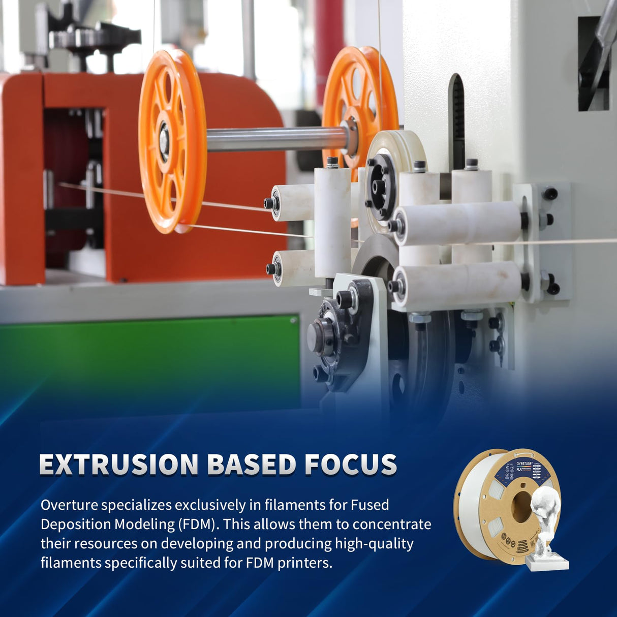 OVERTURE PLA Plus (PLA+) Filament 1.75mm PLA Professional Toughness Enhanced PLA Roll, Cardboard Spool, Premium PLA 1kg(2.2lbs), Dimensional Accuracy Probability +/- 0.02mm (Light Gray) OVERTURE