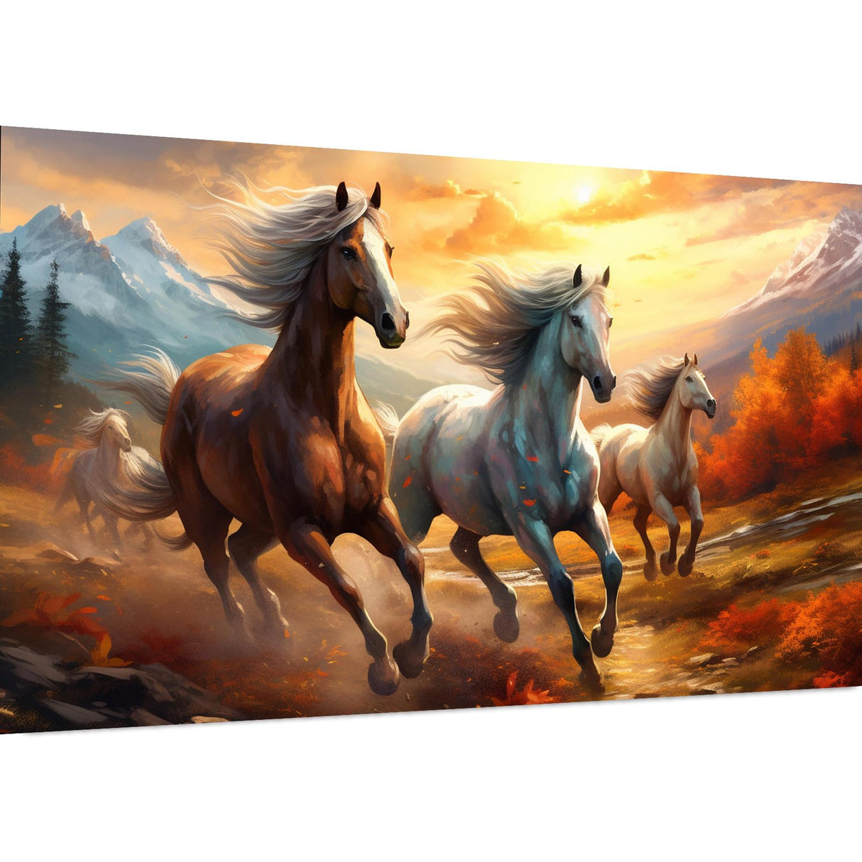 Axquilon Extra Large Diamond Art Kits for Adults, 5D Horse Large Diamond Painting Kits for Beginners, Full Drill Horse Crafts Gem Art Painting for Home Wall Decor 28x16in Axquilon