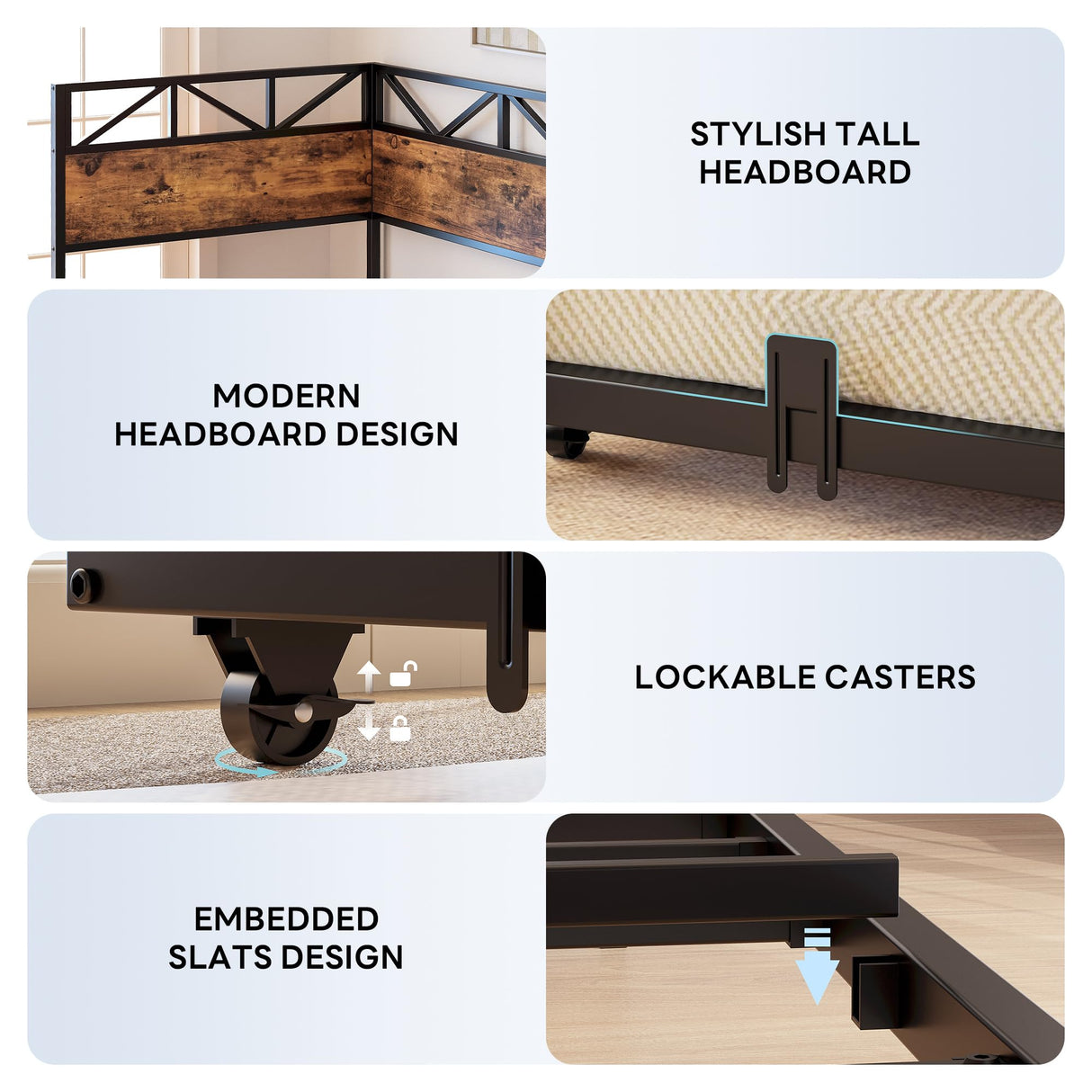 LIKIMIO Daybed with Trundle, Metal Twin Size Bed Frame with Charging Station and LED Lights, Sofa Day Bed with Strong Supports for Living Room, Bedroom and Guest Room LIKIMIO