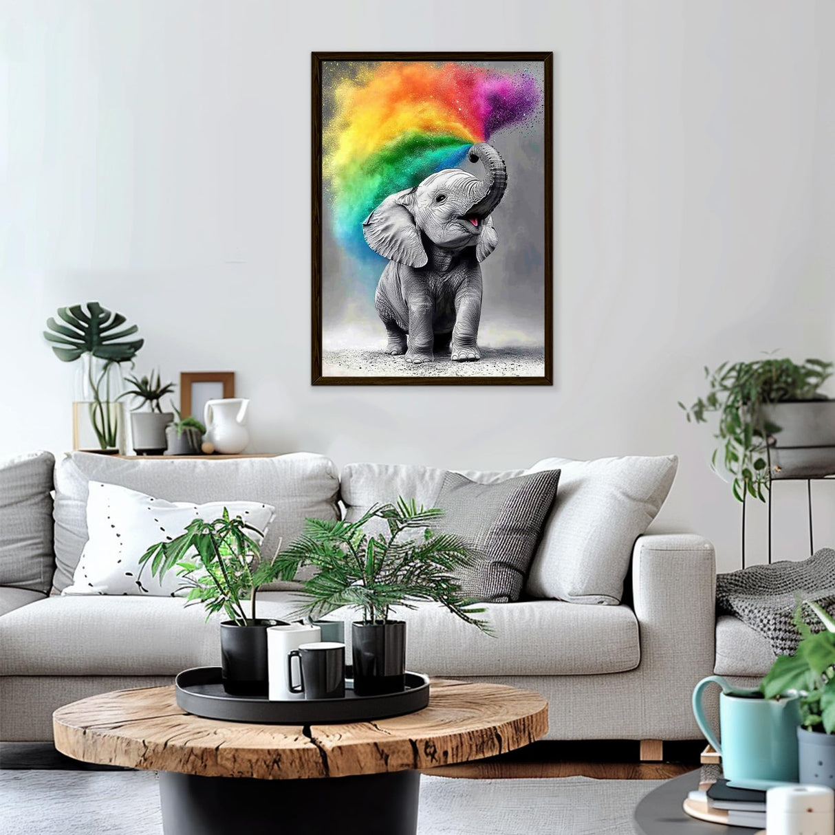 Genius maker Elephant Diamond Painting Kits for Adults, 5D Animal Diamond Art Kits for Beginners DIY Full Drill Diamonds Painting Pictures, Diamond Gem Art Painting DIY Crafts Kit Decor 12x16inch Genius maker