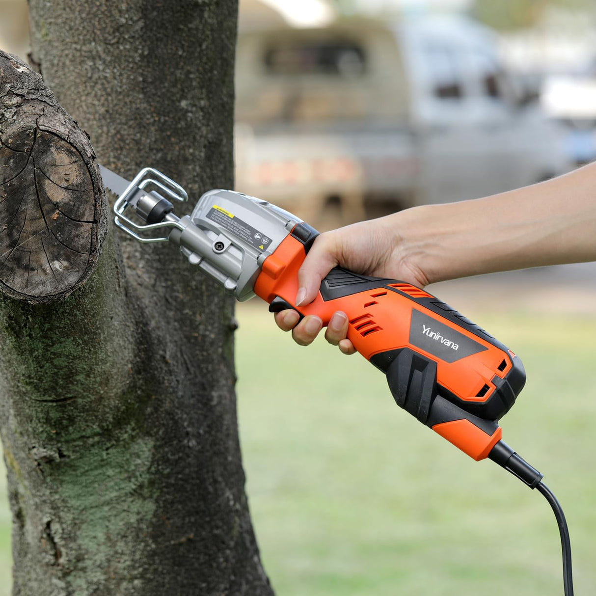 Yunirvana 5.0 Amp Variable-Speed Corded Reciprocating Saw - 3000spm for Versatile Cutting, 1/2" Stroke Length, Up to 4-1/2" Cutting Capacity for Wood and Metal Yunirvana