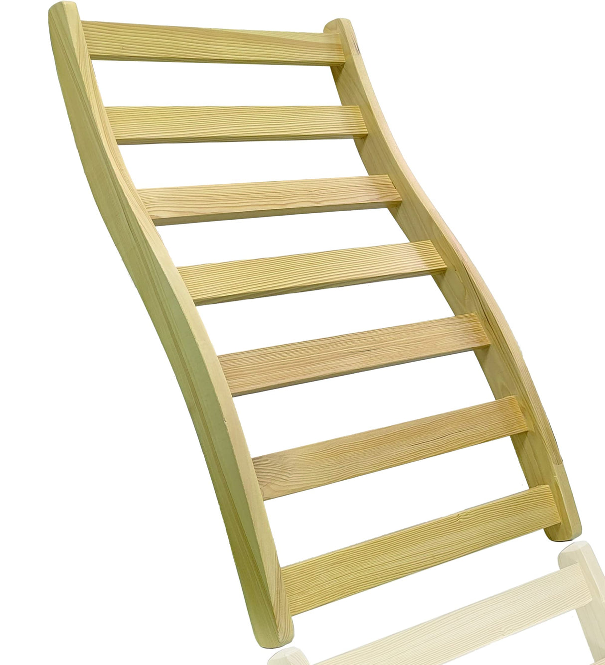 LTCCDSS 1PCS Sauna Canadian Hemlock | S-Shape Design - Slip-Resistant - Non-Toxic - Comfortable - Sauna Accessories Kit Apply to Barrel or Infrared Sauna (20.5 in * 13 in) LTCCDSS