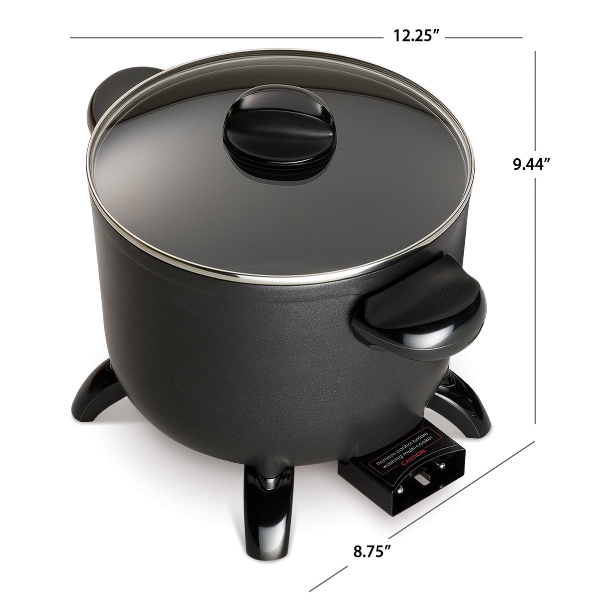 Presto 06006 Kitchen Kettle Multi-Cooker/Steamer, Black Presto