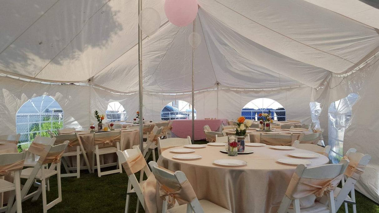 Quictent 20x40 Fire Retardant Pole Party Tents Heavy Duty PVC Vinly Pole Tent Wedding Party Canopy with Carry Bags Quictent