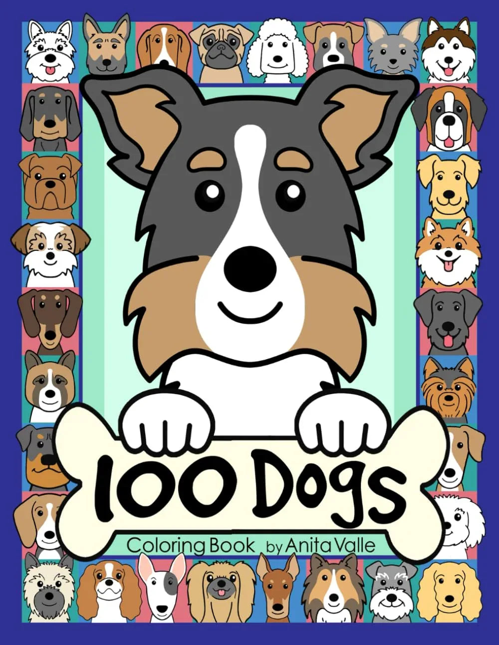 100 Dogs Coloring Book (100 Dogs Series) Lindesa