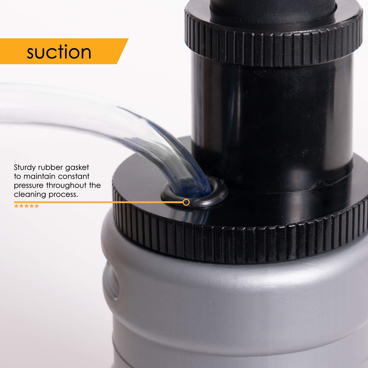 Bar-King Quick-Connect Kegerator Beer Line Cleaning kit. Finally, Cleaning Your Lines is Simple! (Includes Cleaning Powder) - for Standard Kegs Bar-King