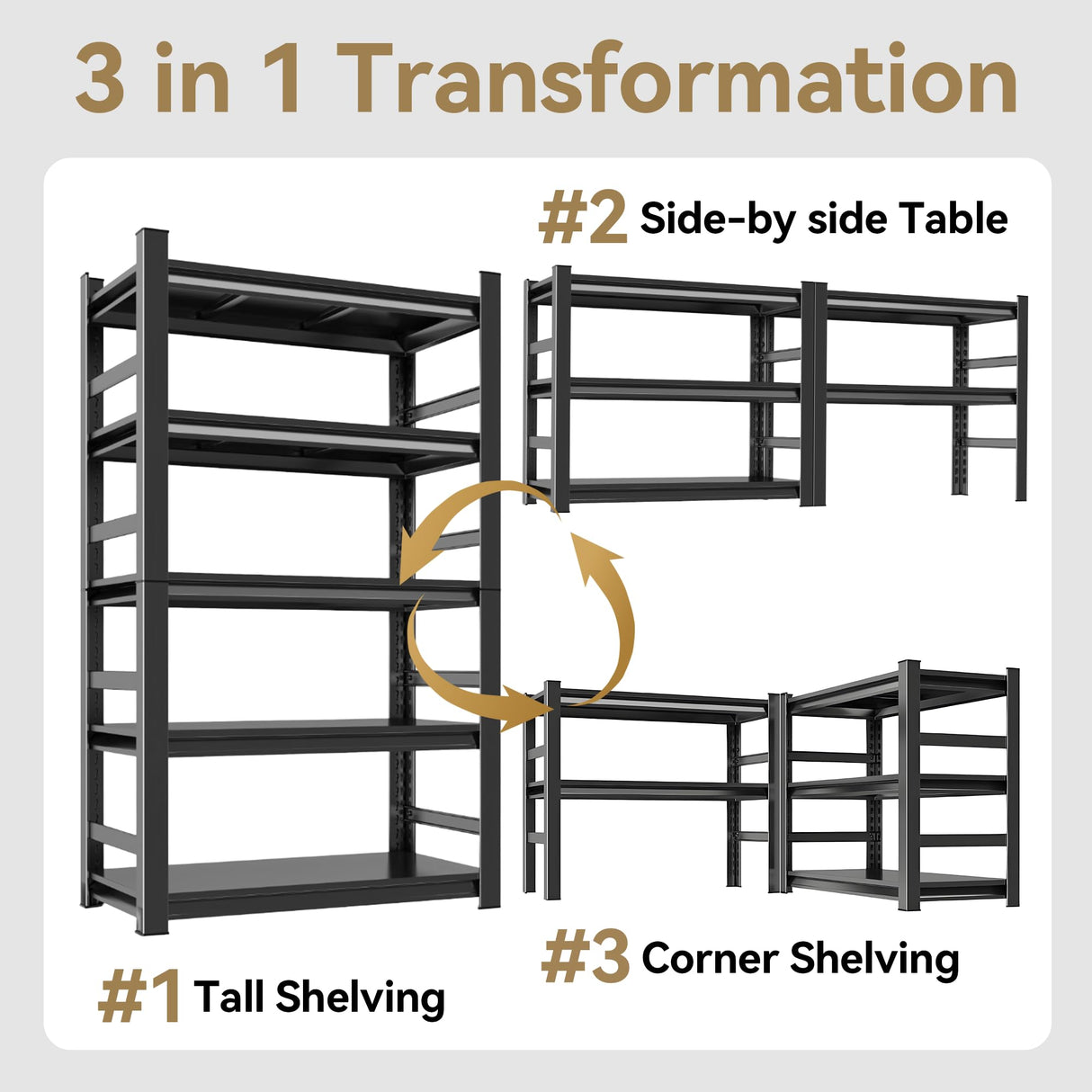 Book Shelf, 5 Tier Metal Wide Bookshelves, Adjustable Modern Book Shelves, Narrow Book Shelving for Small Spaces, Tall Decorative Bookshelf for Home Office/Living Room/Library (35.4"W*15.8"D*72"H) Notmise