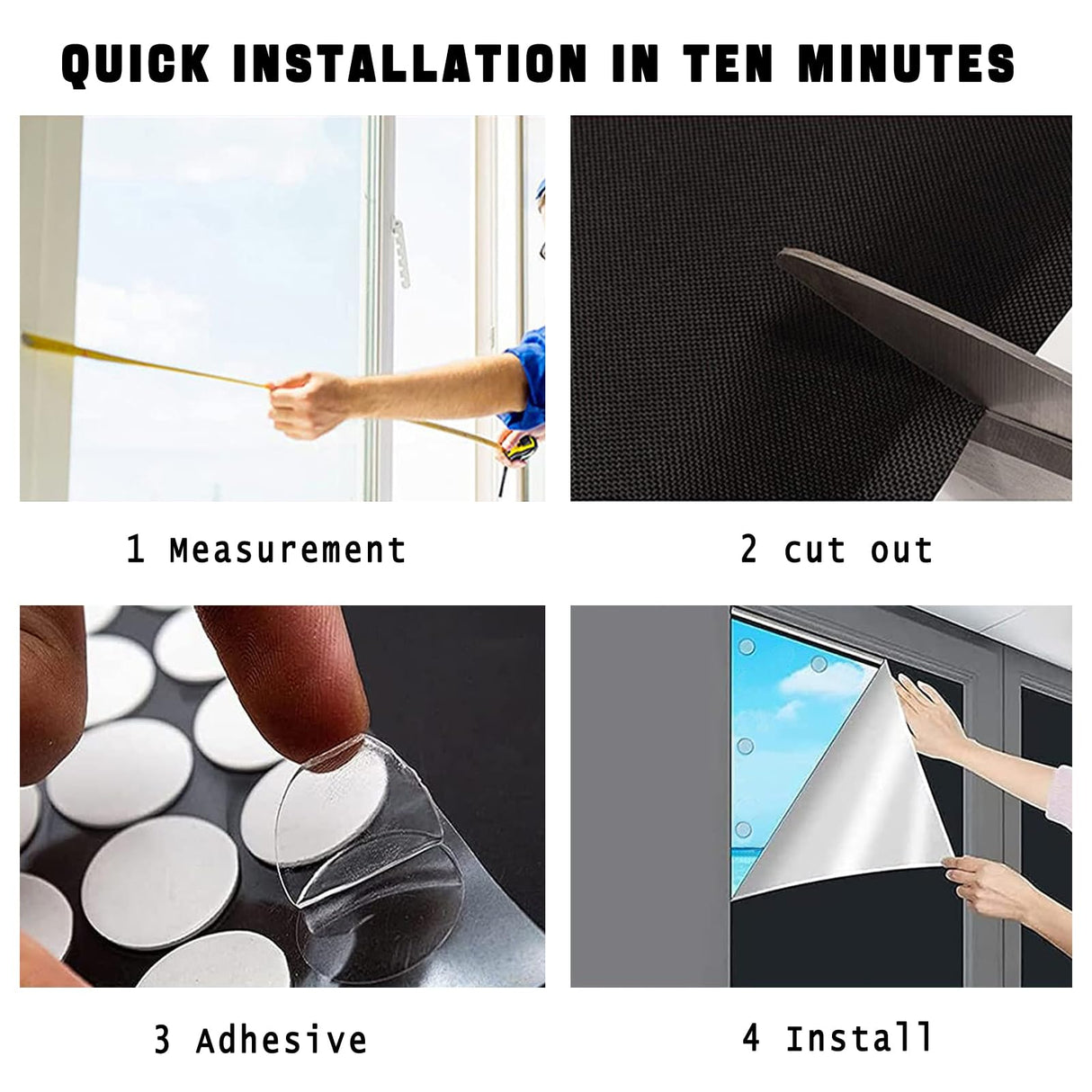 100% Blackout Curtains for Bedroom 39" x 57" Portable Blackout Shades Film No Drill Blackout Curtains Sunblock Window Cover Black Out Curtains for Nursery Dorm Room Office and Travel Windows T Legend