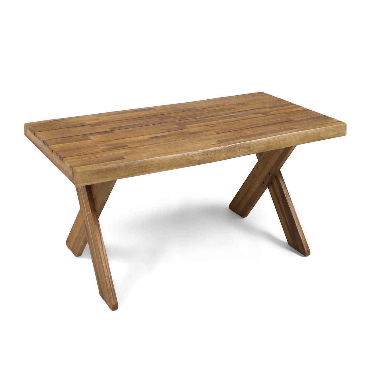 Christopher Knight Home Irene Outdoor Acacia Wood Coffee Table, Sandblast Teak Finish Christopher Knight Home