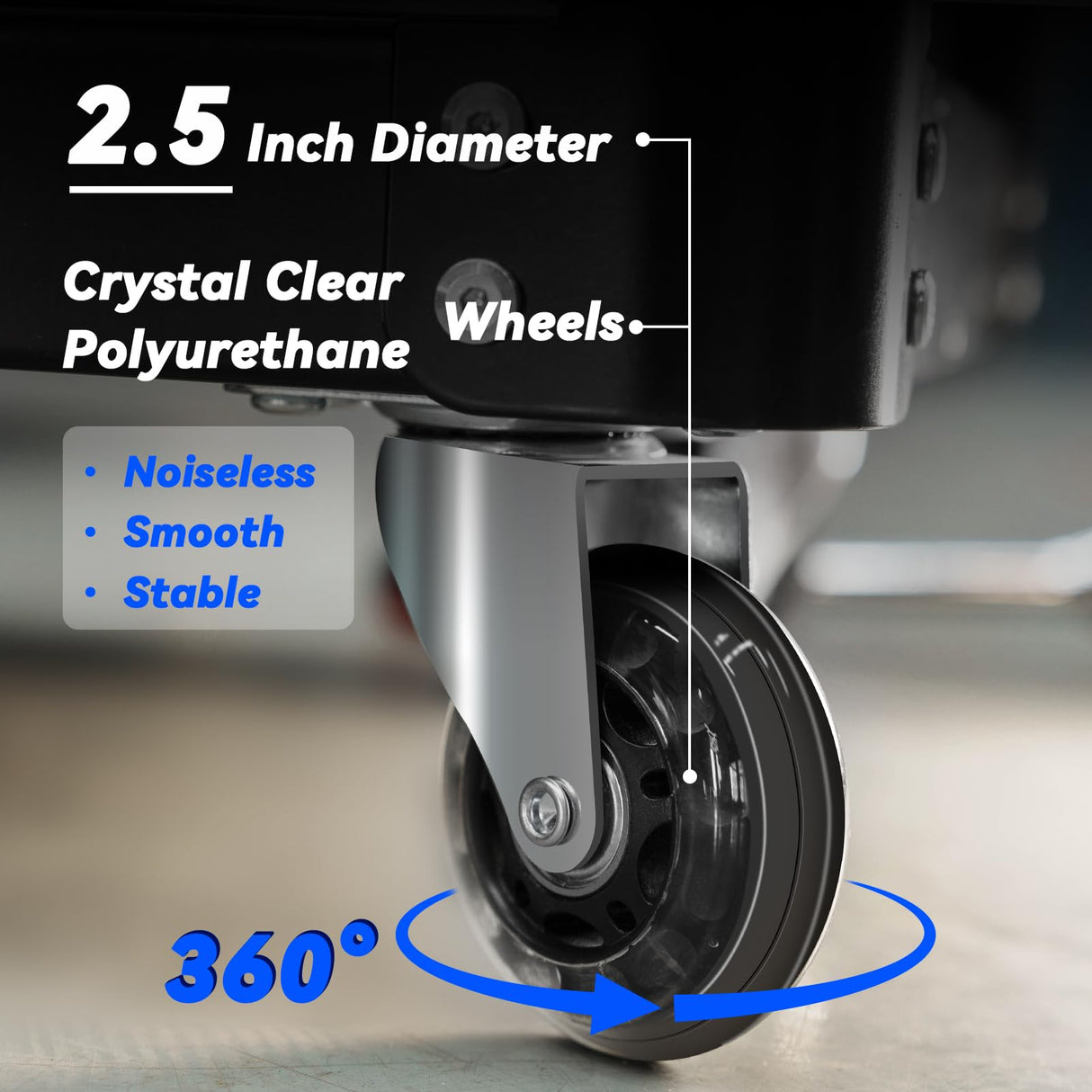 FreekyFit Rolling Creeper Garage/Shop Seat for Men, Padded Mechanics Stool with Tool Tray Storage for Garage, Rolling Workshop Stool with Wheels, Auto Creeper Seat, 330 LBS Capacity, Heavy Duty, Black FreekyFit