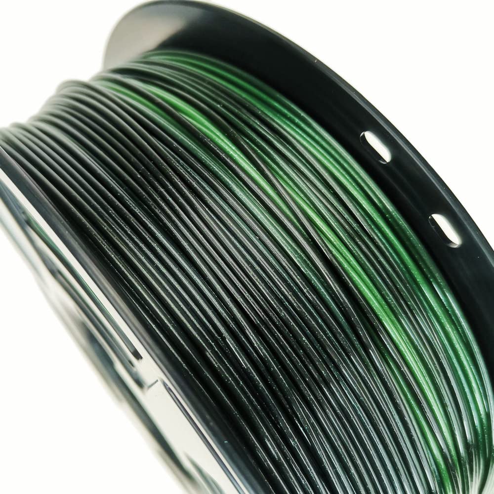 Stronghero3D PLA 3D Printer Filament 1.75mm,Galaxy Green and Black,1kg(2.2lbs) Accuracy +/-0.05mm for ender3 Cr10 Sovol Stronghero3D