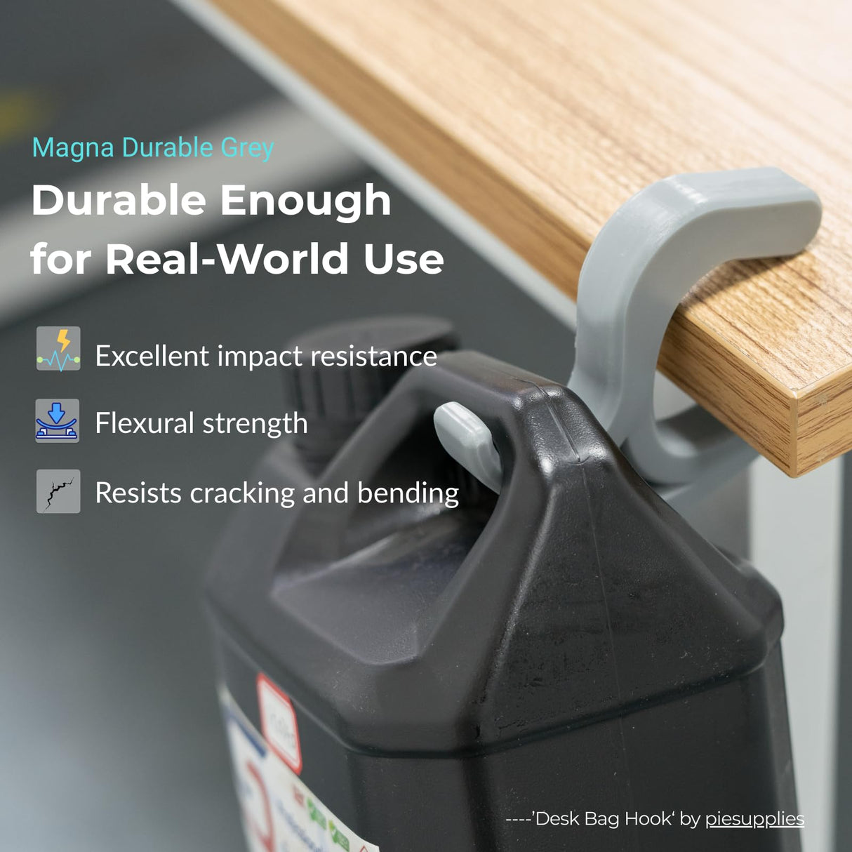 Siraya Tech Magna Durable Resin Grey (1kg) – Tough, High-Impact 3D Printing Resin for Engineering, Prototyping, Miniatures & More – Easy to Print, Versatile & Cost-Effective for Mass Production Siraya Tech