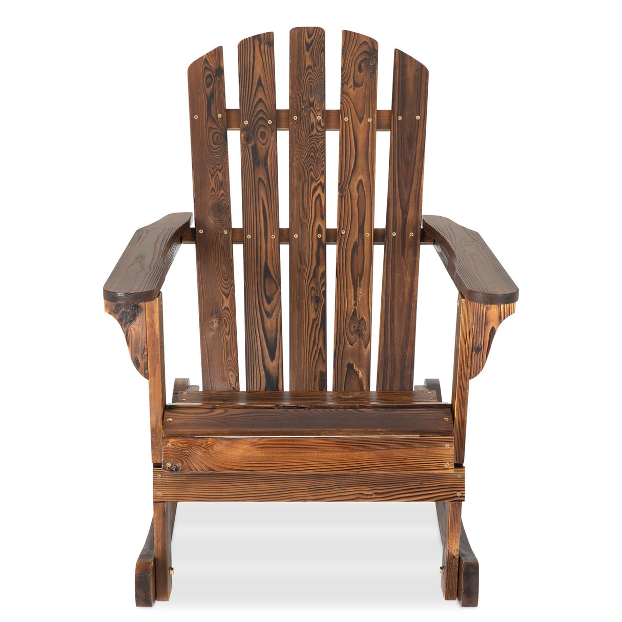 FURNDOOR 2PCS Patio Rocking Chair - Adirondack Rocker Chair Set of 2, Outdoor Wooden Rocking Chairs for Porch, Balcony, Backyard, Poolside FURNDOOR