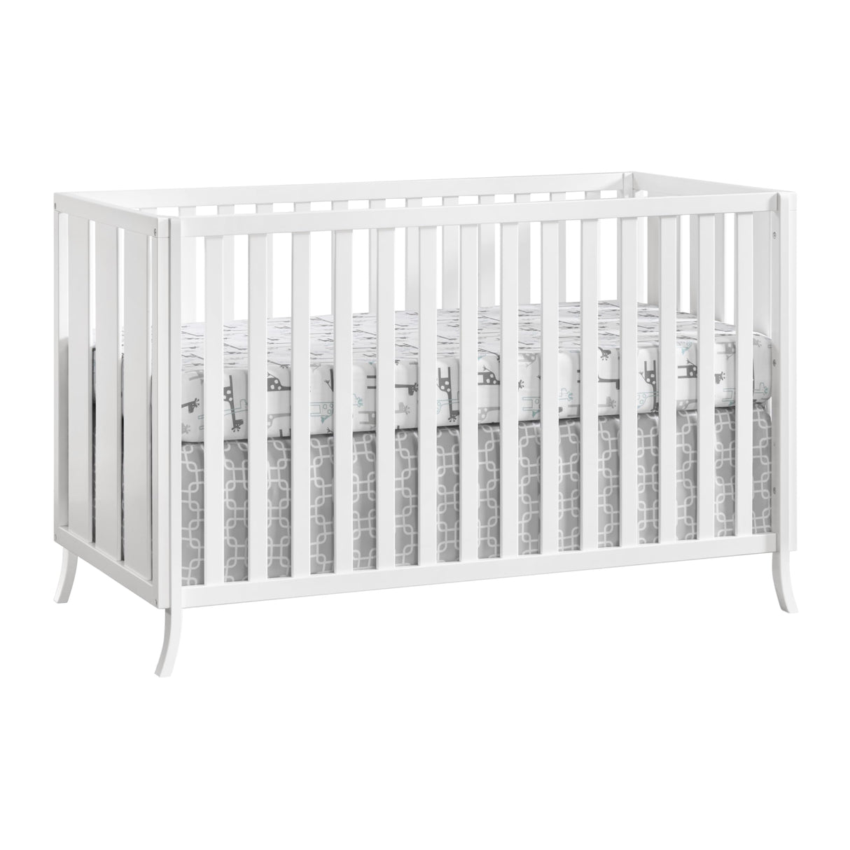 Oxford Baby Arlie 4 in 1 Convertible Island Crib White Oxford Baby