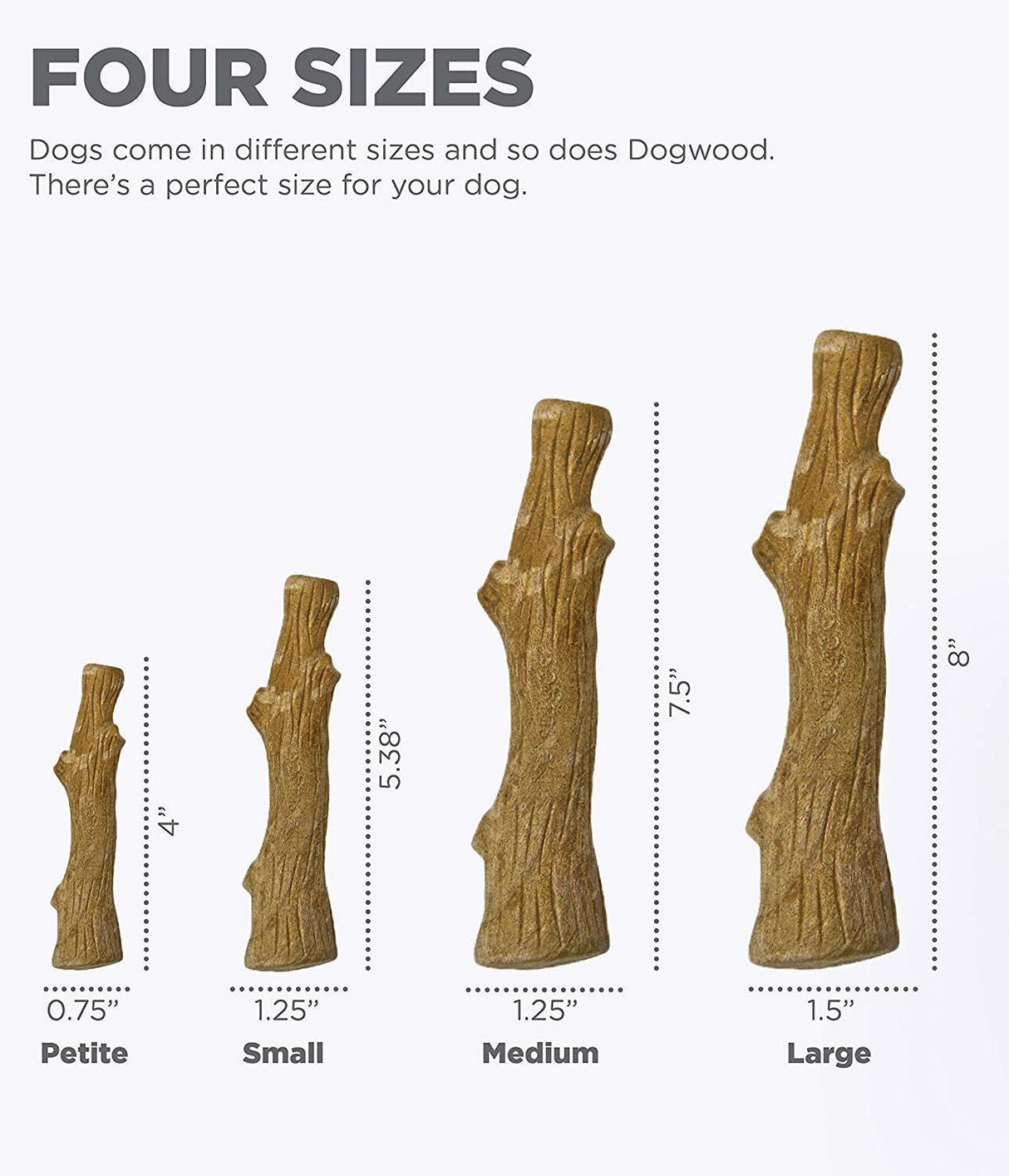 Petstages Dogwood Wood Alternative Dog Chew Toy, Large Petstages