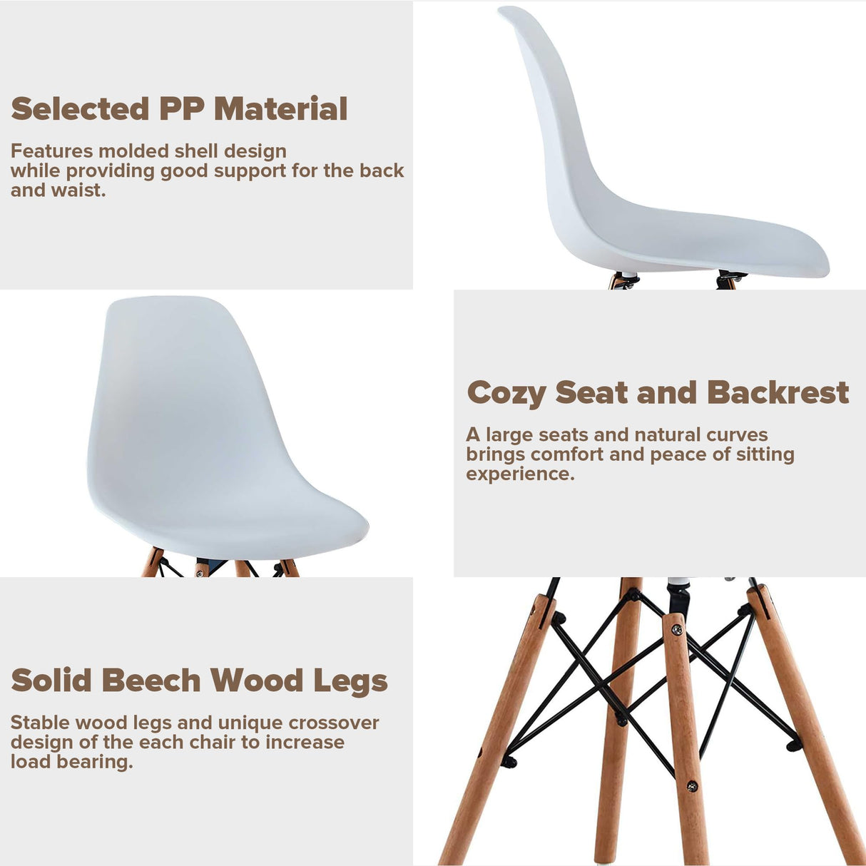 Ufurpie Round Dining Table Set for 4, 5-Piece Farmhouse Dining Table with 4 Chairs for Dining Room & Coffee Shop & Small Spaces Ufurpie