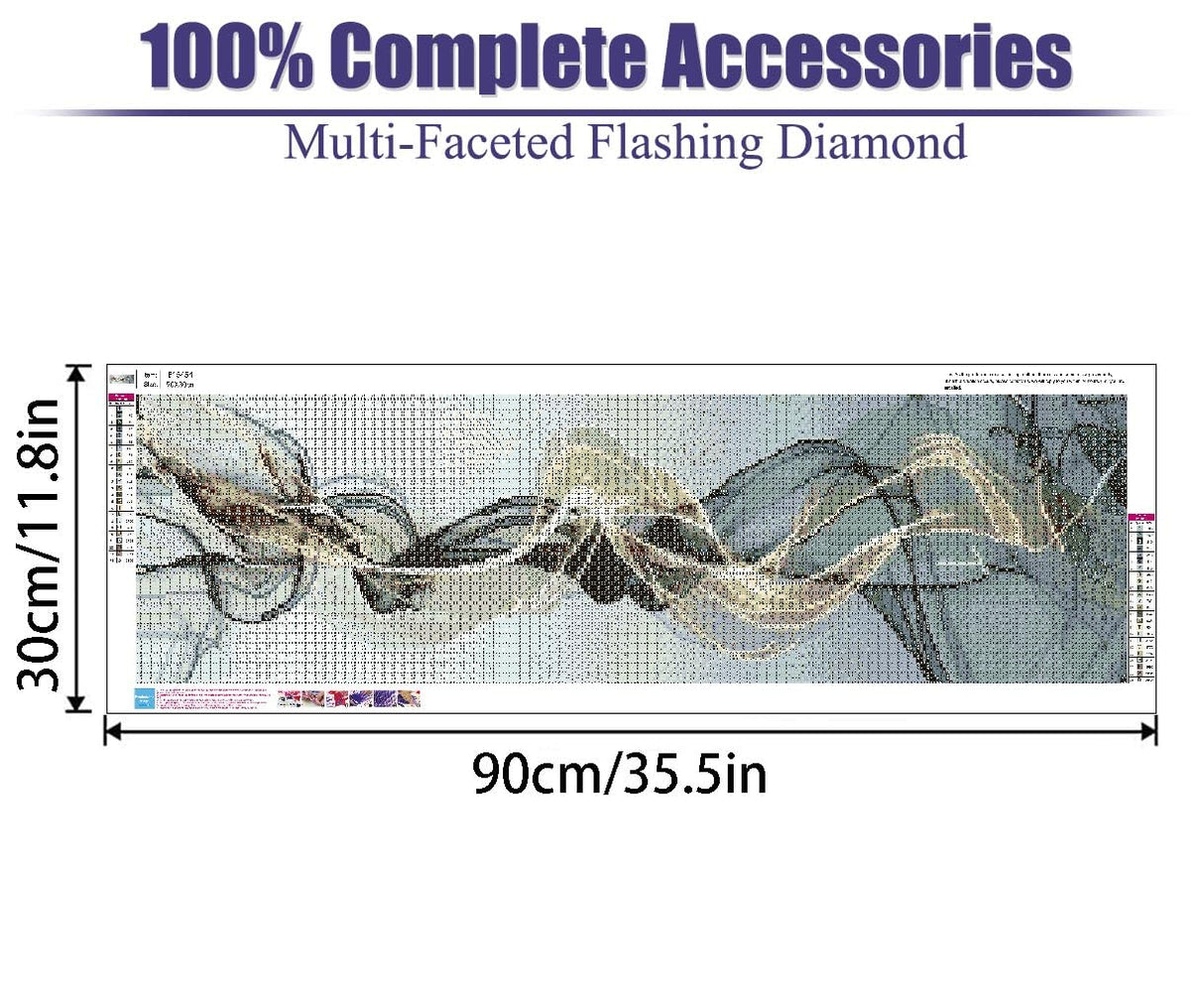 BOHADIY 5D Diamond Painting Kits for Adults, Large Size Diamond Art Music Art Kits for Adults,DIY Full Round Drill Diamond Dots with Gem Arts for Home Wall Decor Gift 11.8 X 31.5 inch BOHADIY