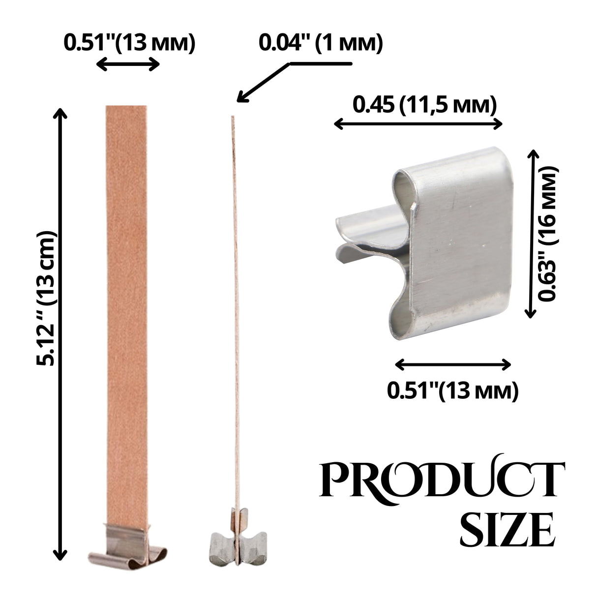 50PCS Wicks Wooden Set for Candles – 25PCS Candle Wicks with 25PCS Metal Base for Candlescience DIY Supplies YARRD