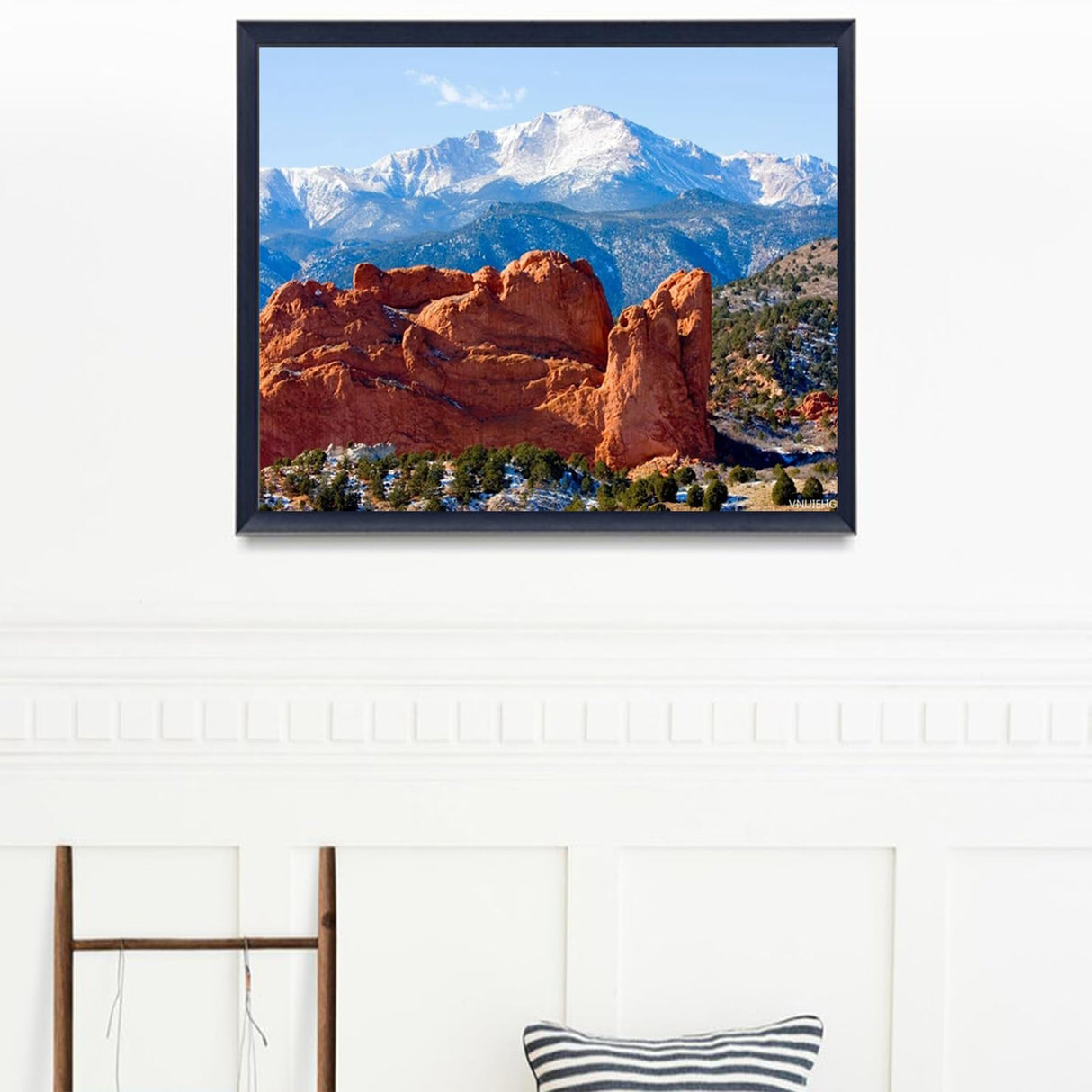 VNUIEHG DIY Digital Painting Pikes Peak Garden Gods Colorado Springs Paint by Numbers Kits Drawing on Canvas Without Frame Adults Beginner Wall Art Home Decor 16''x20'' VNUIEHG