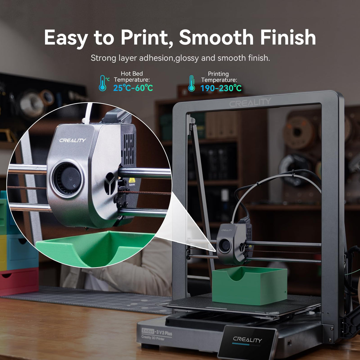 Creality Hyper PLA Filament 1.75mm, 30-600mm/s High Speed 3D Printer Filament, Dimensional Accuracy +/-0.02mm, Fit Most FDM 3D Printers, 4 Pack 1kg Spool(2.2lbs), Black & Grey Creality