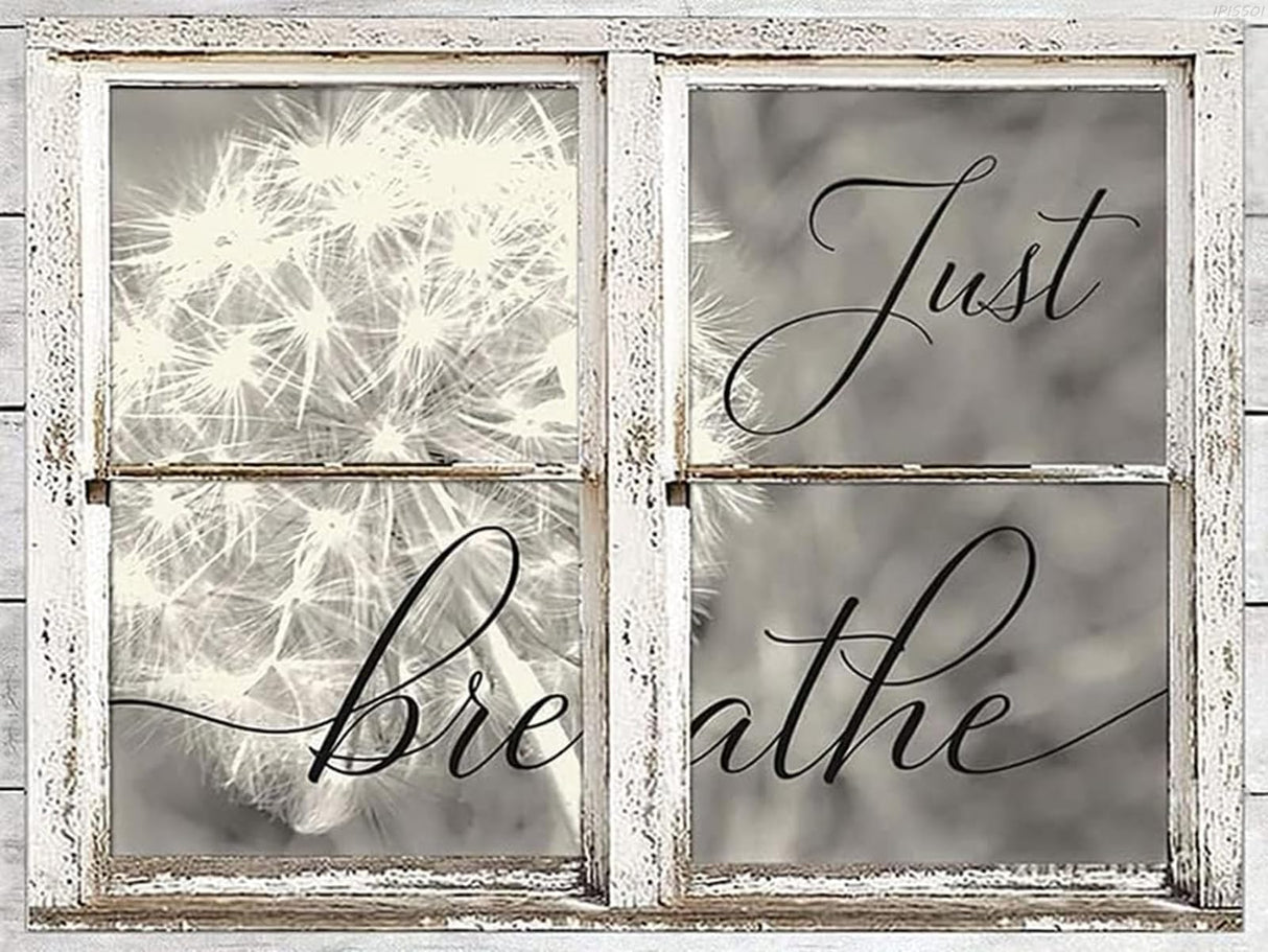 IPISSOI 5D Diamond Painting Beautiful Dandelion Inspirational Quotes Diamond Art Kit for Adults Diamond Painting by Number Kits Gem Art Wall Home Decor 12 x16 inch IPISSOI