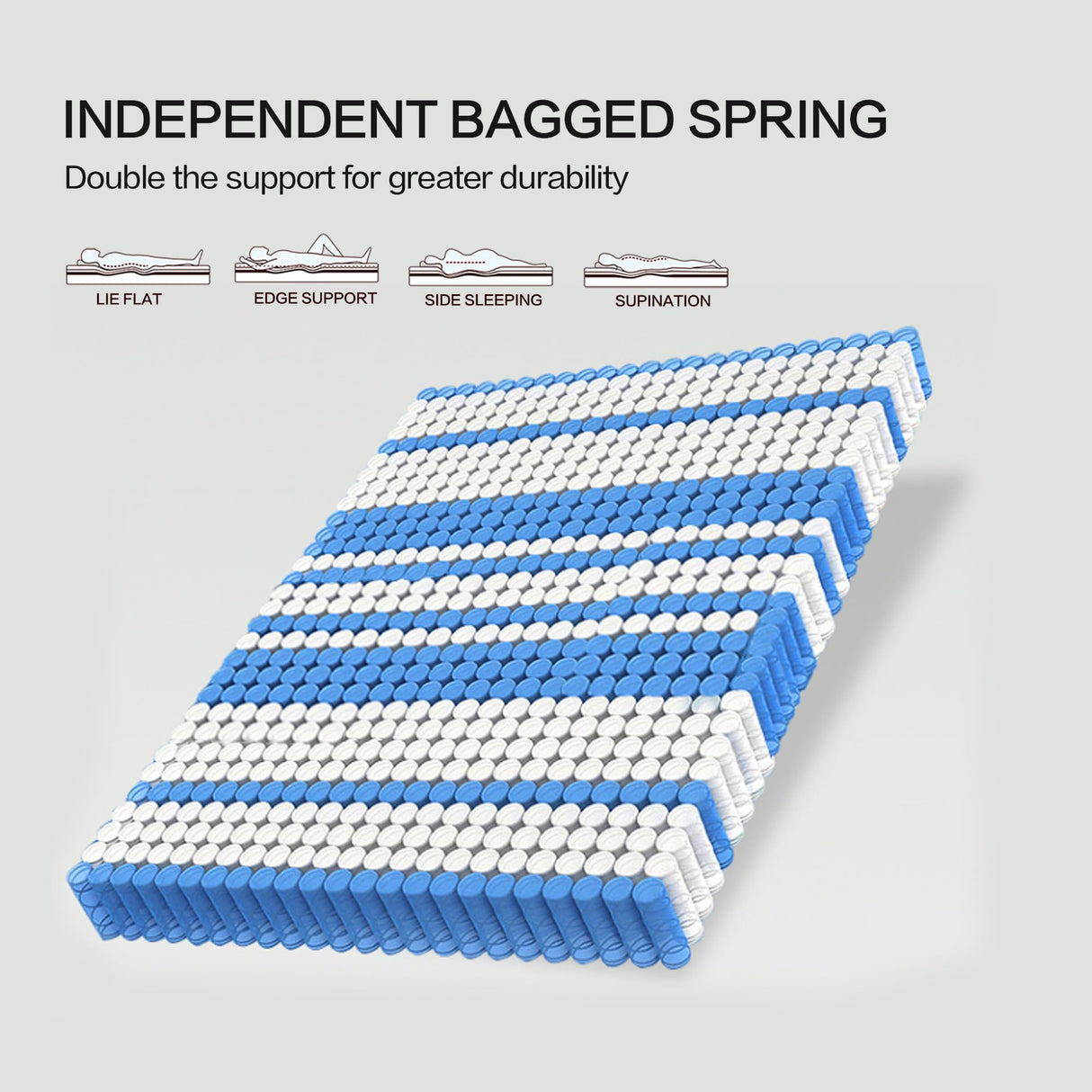 Juego Full Mattress 12 Inch Hybrid Memory Foam Mattress Full Size Bed in A Box, Black Juego