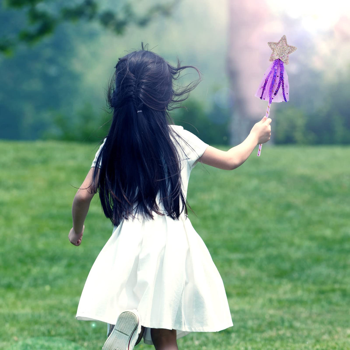 BANBALLON 6 PCS Princess Wand Magic Wand Fairy Dress-up Wand Kit for Girl's Princess Costume Role Play Birthday Party Favor BANBALLON