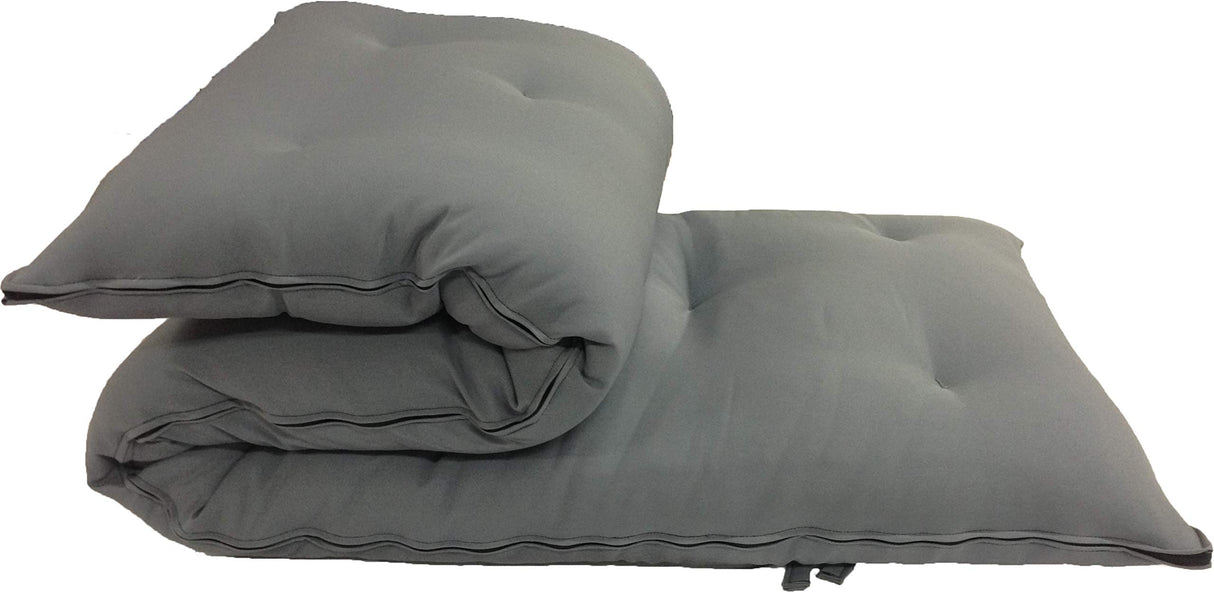 D&D Futon Furniture Traditional Japanese Floor Futon Mattresses, Foldable Cushion Mats, Yoga, Meditaion Single Size 3" Thick X 27" Wide X 80" Long (Gray) D&D Futon Furniture