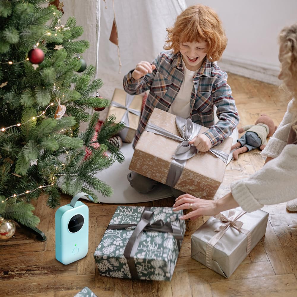 Phomemo D30 Label Maker Machine, Portable Bluetooth Mini Label Printer, Smart Phone Handheld Thermal Sticker Small Labeler Multiple Templates Font Icon Inkless for Home Office Phomemo