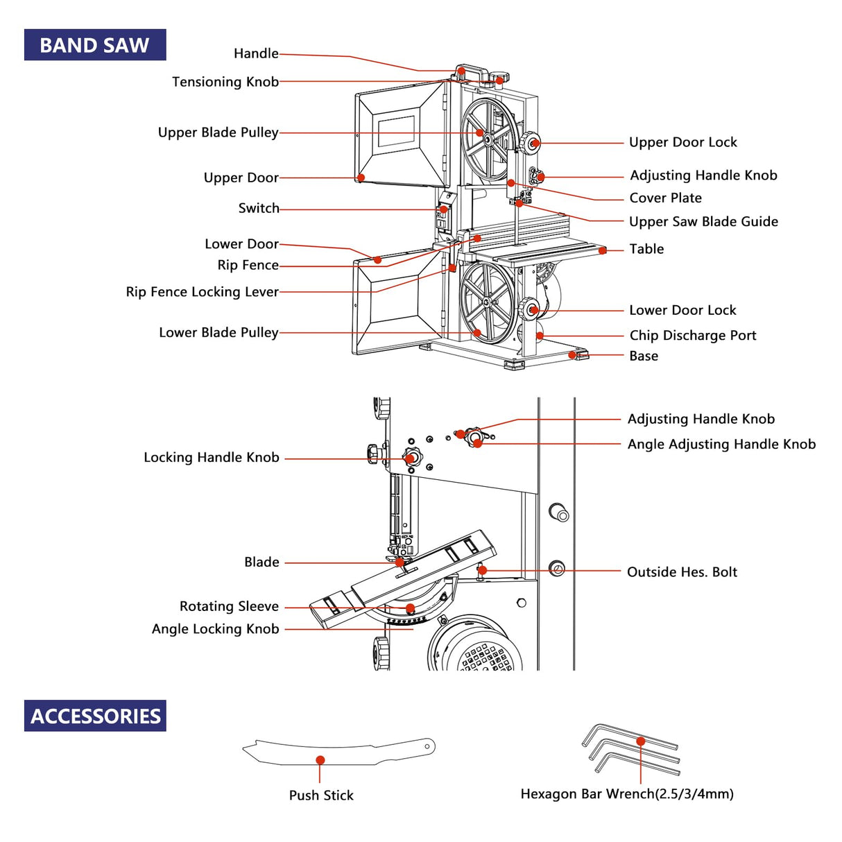 Band Saw, 8-Inch Benchtop Bandsaw with Cast Aluminum Table,for Woodworking and Metal Cutting, Precision Cutting Tool for DIY and Professional Projects SINAIERHK