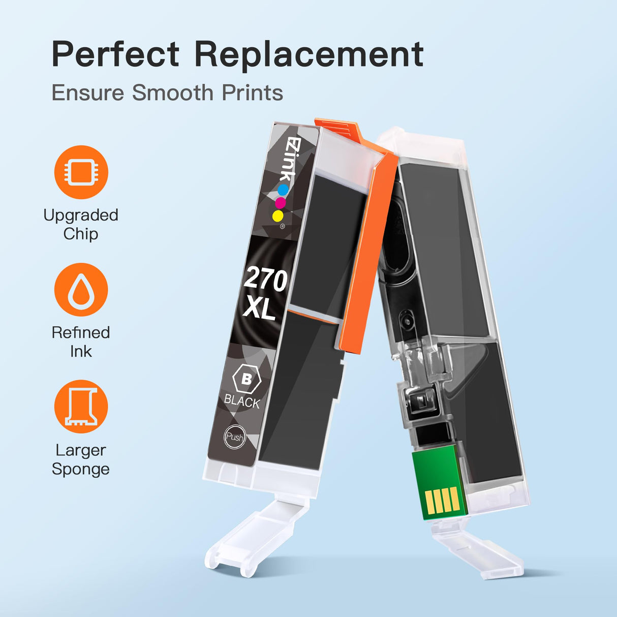 E-Z Ink Compatible Ink Cartridge Replacement for Canon PGI-270XL CLI-271XL PGI 270 XL CLI 271 XL to use with MG6821 TS5020 TS9020 (3 Large Black,3 Small Black,3 Cyan,3 Magenta,3 Yellow) 15 Pack E-Z Ink