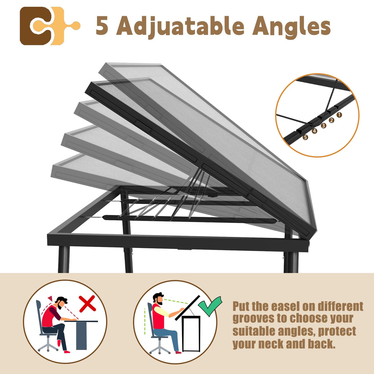Puzzle Table 1500 Pieces, 3-in-1 Foldable Jigsaw Puzzle Table with Cover – 18” & 28” Height, 5 Angle Tilt, Metal Frame, Portable Puzzle Tables Drawers and Legs for All Ages RAGOZONERY