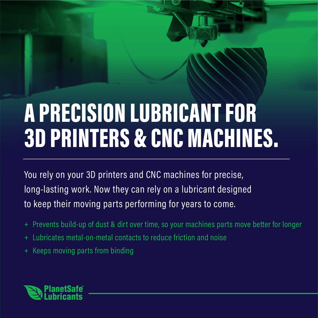 PlanetSafe AIM 3D Printer and CNC Machine Lubricant | Protects 3D Printers and CNC Machines with scientifically-formulated Non-Toxic Nano Technology | 1oz PlanetSafe Lubricants