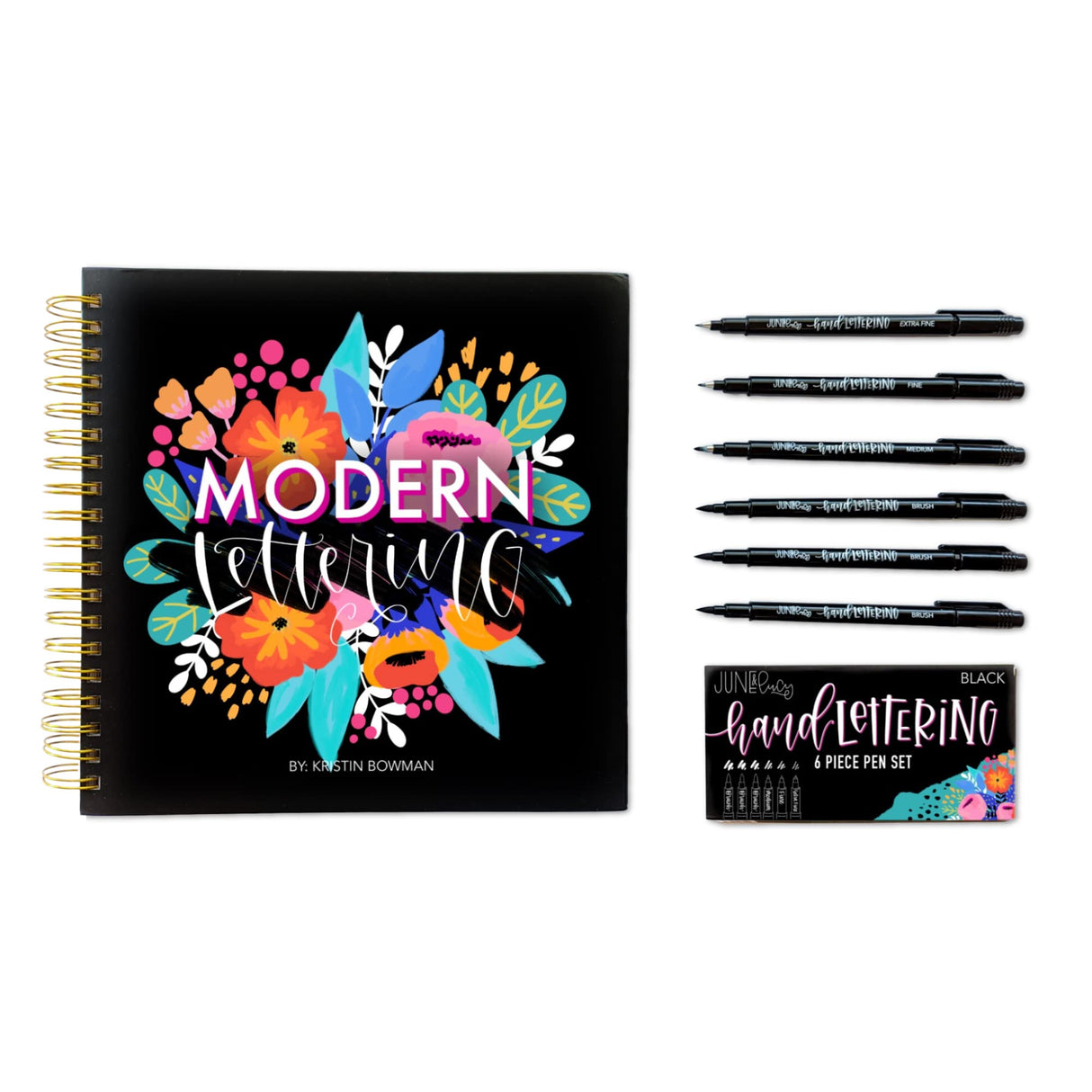 Calligraphy Kit for Beginners - Calligraphy Pen Set with Calligraphy Workbook June & Lucy