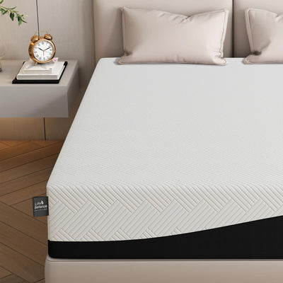 Twin Size Mattress 10 Inch, Cooling Gel Memory Foam Mattress for Back Pain, Motion Isolation, Pressure Relief, Fiberglass Free, CertiPUR-US Certified, Medium Firm Mattress in a Box