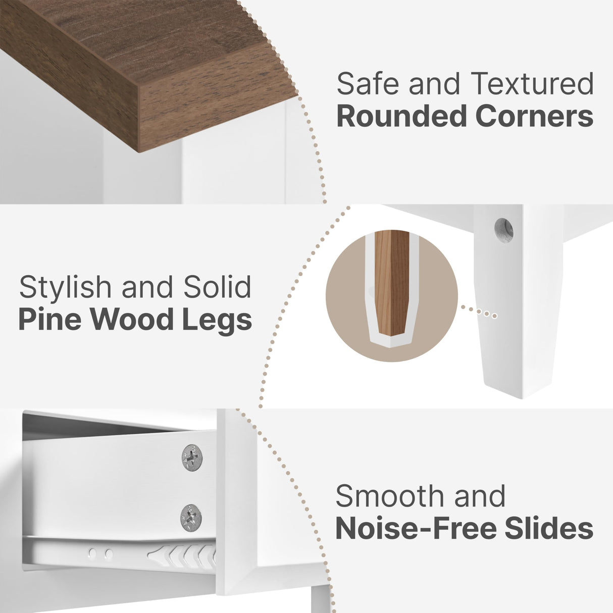 Yaheetech Farmhouse Console Table with 3 Drawers, Vintage Entryway Table with Storage Shelves, Narrow Long Sofa Table for Living Room, Hallway, Kitchen, Foyer, Hallway, Dining Room, White Yaheetech