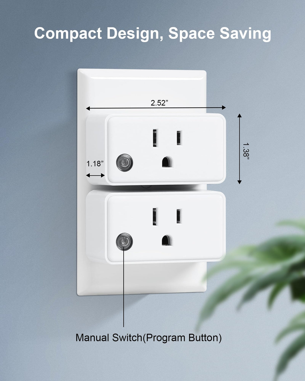 TREEWELL Remote Control Outlet Wireless Wall Mounted Light Switch, Programmable and Expandable Remote Light Switch Kit, No Wiring Needed, 200 Ft RF Range, 15A/1875W, Compact Design, ETL Listed treewell