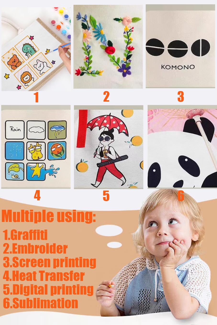 E-Found 20 Pack Burlap Tote Bags Jute Tote Bags Sublimation blank Tote Bags Reusable Water Resistant Beach Bag Blank Canvas Grocery Bag for Women Bridesmaid Wedding Gift DIY 12.6 x 8.3 x 5.1 Inch E-Found