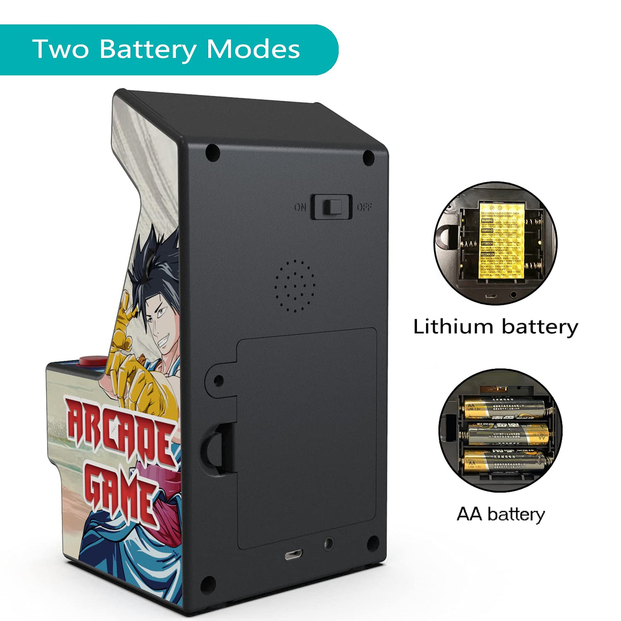 Golden Security Mini Arcade Game Machine 156 Classic Handheld Games Portable Machine for Kids&Adults with 2.8" Eye-Protected Colorful Screen&Rechargeable Battery (RHAC06) Golden Security