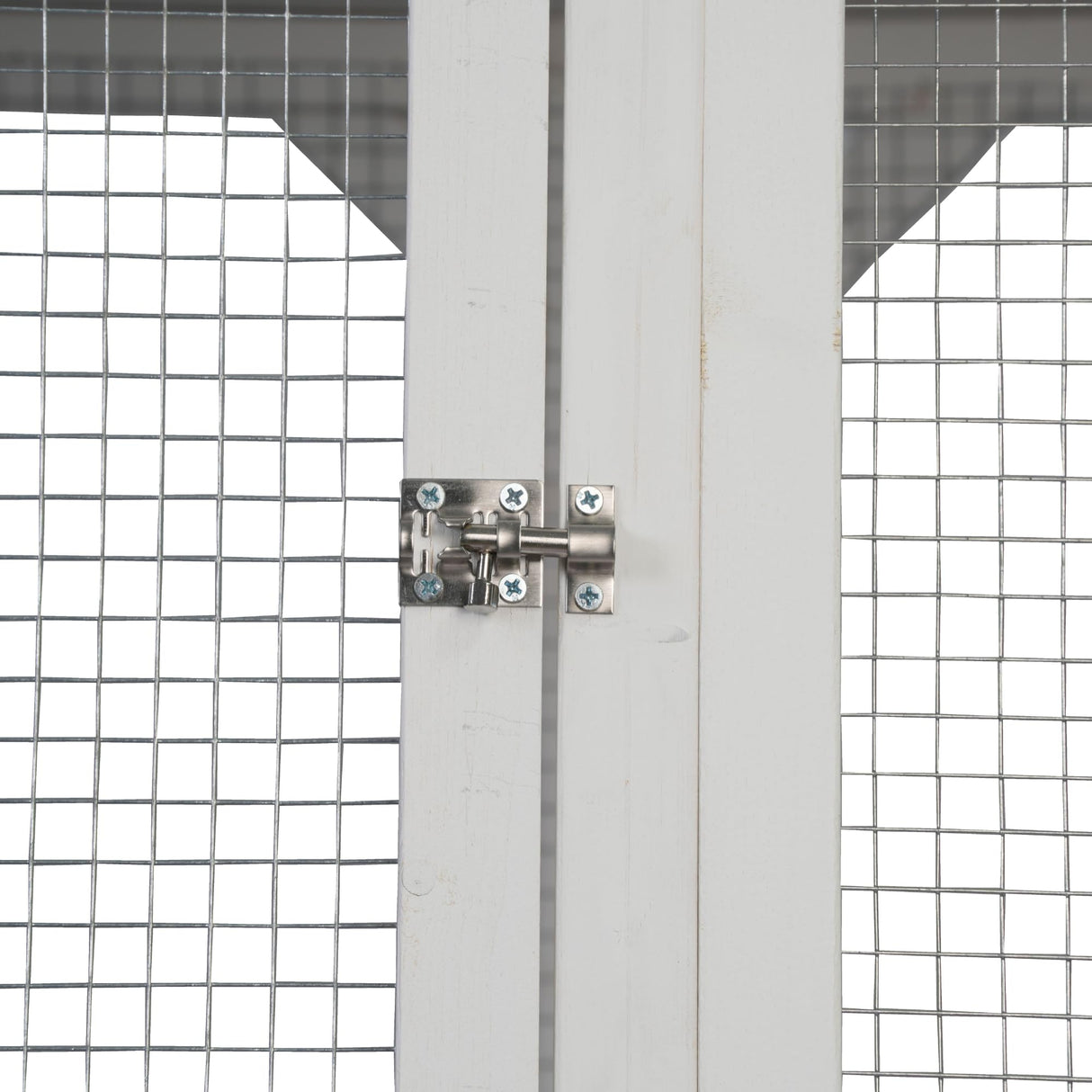 LINKHOO 71" Large Wooden Catio Outdoor Cat Enclosure with Perches and Condos, Cat House Indoor w/Waterproof Roof, 5 Platforms & 2 Resting Box, UV Resistant, Cat Shelter for Outside Patio, White LINKHOO