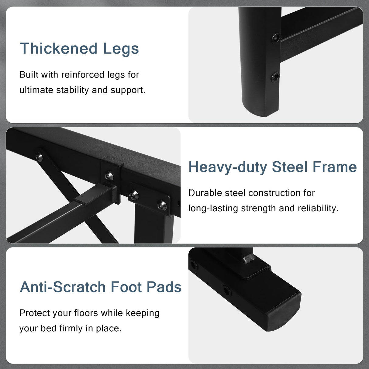 Einhomn King Adjustable Bed Frame, Electric Bed Base with Quiet Motor, Independent Head and Foot Incline, Zero Gravity & Anti-Snore Modes, Wired Remote, Easy Assembly Einhomn
