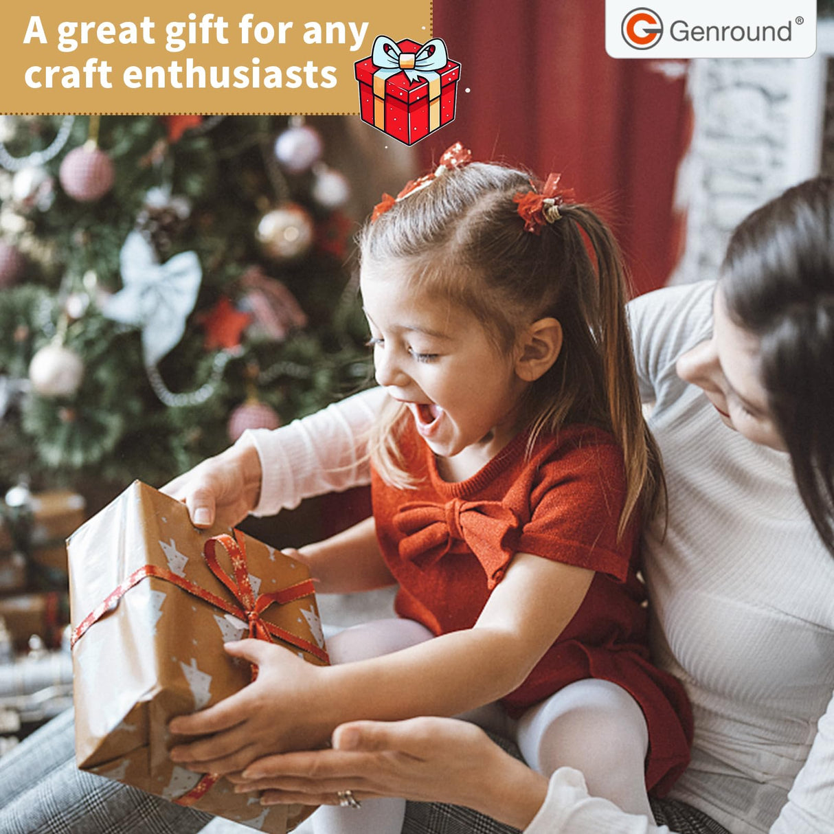 Genround Wooden Crafts Kit for Boys and Girls, Glow in The Dark,20pcs Wood Slices with Painting Craft Activities Kits,Creative Art Toys for Boys and Girls Genround