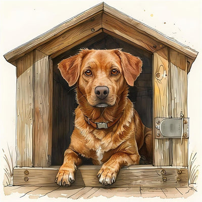 Acudotr Diamond Painting Kits for Adults, 5D DIY Diamond Art Kits for Beginners, Full Drill Diamond Painting Kits for Home Wall Decor, Dog, 12x12 Inch