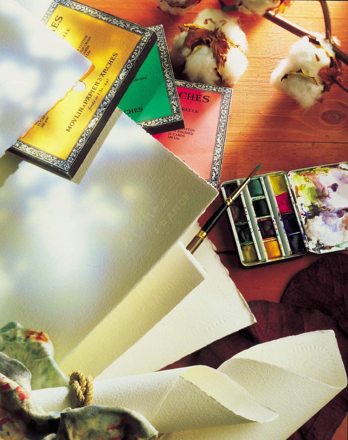 Arches Aquarelle Watercolor Block, Cold Pressed, 140lb/300gsm, 20 Sheet, 9x12 inch, Watercolor Paper 100% Cotton Arches